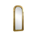 Modern Arched Gold Framed Wall Mirror